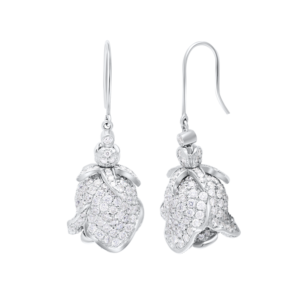 Earrings Shape Rose Flower
