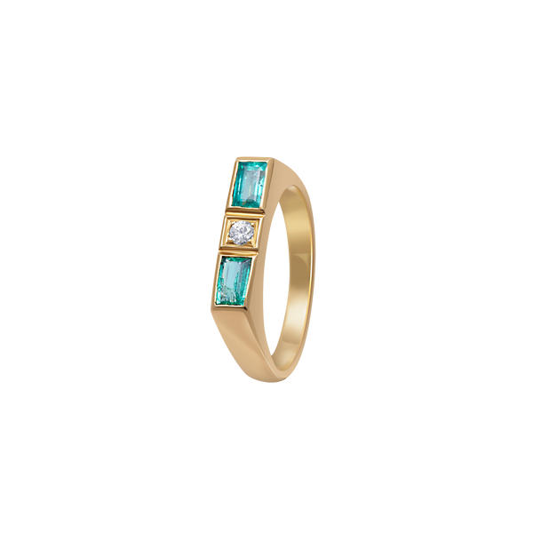 Ring Yellow Gold Emerald