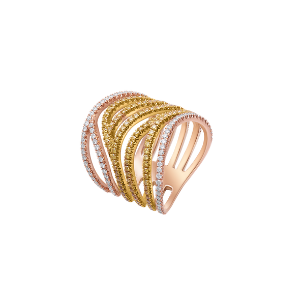 Ring 8 Row Diamonds