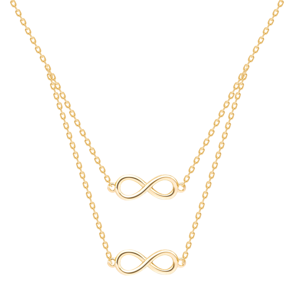 Necklace Two Infinite Pendants
