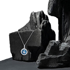 Pendant Blue Topaz And Diamonds