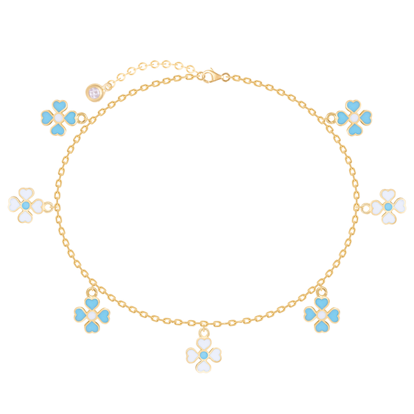 Bracelet With 7 Flower Hangers