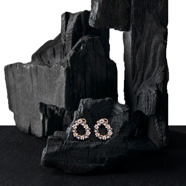 Earring Diamonds And Sapphire