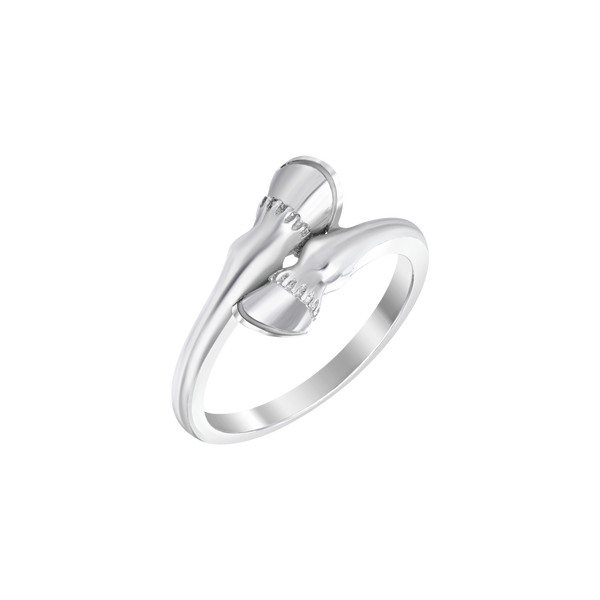 Ring Horse Hoof White Gold