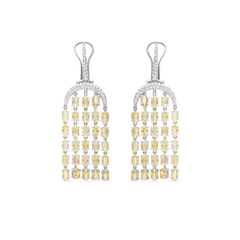 Earrings Yellow Sapphire