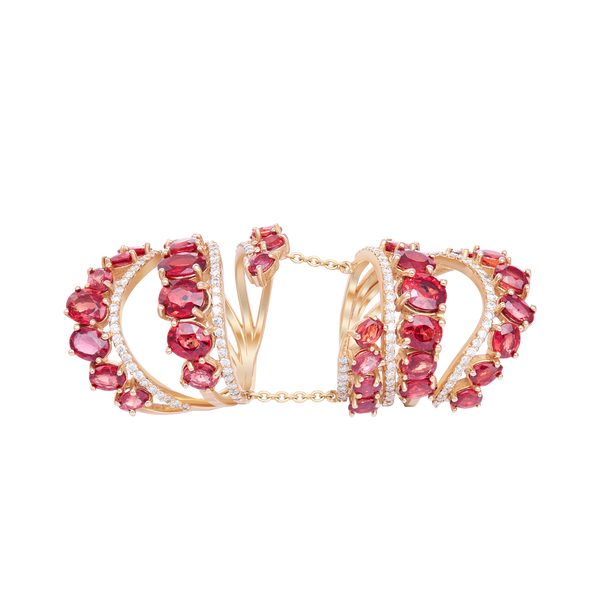 Ring Ruby With Diamonds