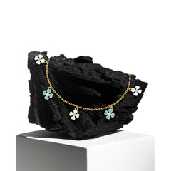 Bracelet With 7 Flower Hangers