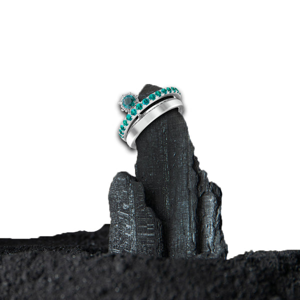 Ring Diamonds and Emerald