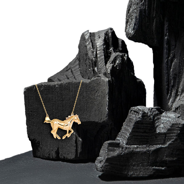 Necklace Horse Yellow Gold