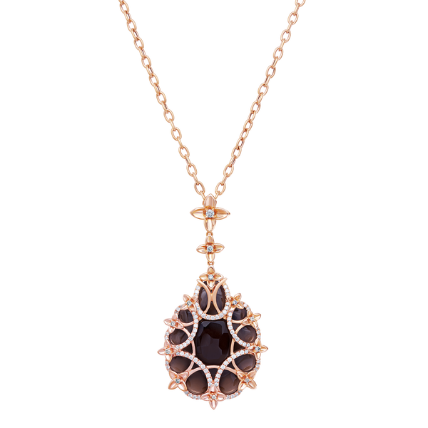 Necklace Citrine Smoky
