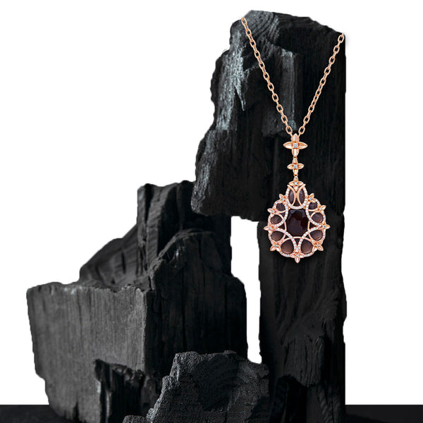 Necklace Citrine Smoky