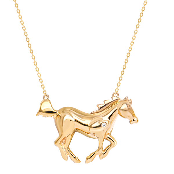 Necklace Horse Yellow Gold