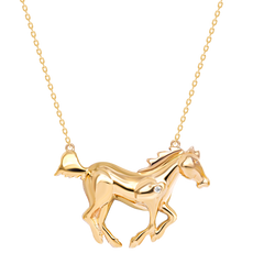 Necklace Horse Yellow Gold