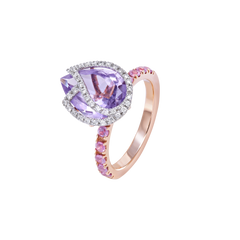 Ring Tulip Amethyst Brill