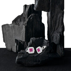 Cufflink Pink Diamond