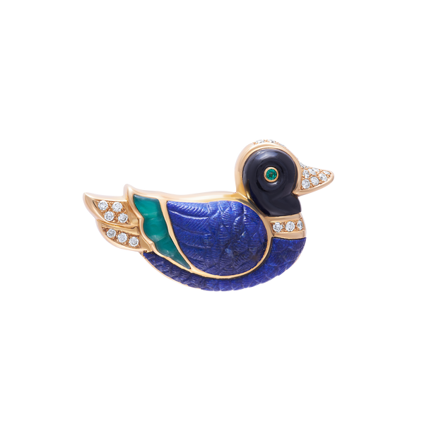 Brooch Duck Yellow Gold