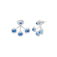 Earrings Rose London Blue