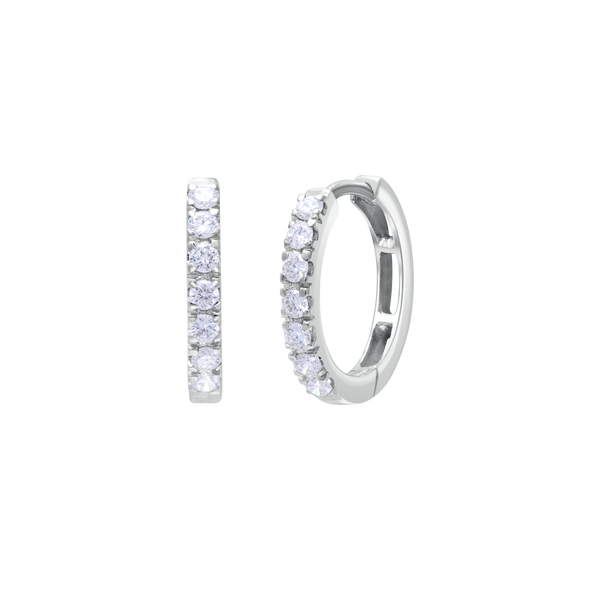 Earrings circle With Diamonds