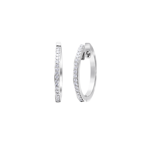 Earrings White Gold With Diamonds