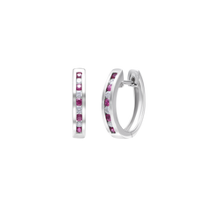 Earrings Ruby And Diamonds