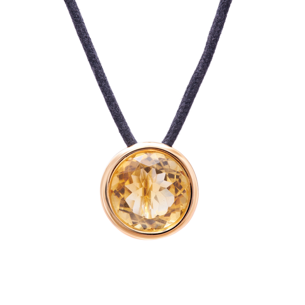 Necklace Yellow Gold And Citrine