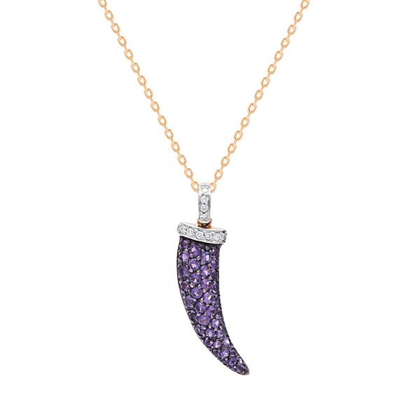 Pendant dagger shape Amethyst