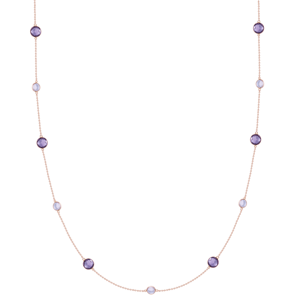 Necklace Amethyst And White Topaz