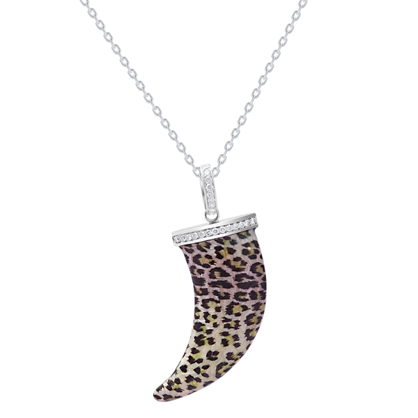 Pendant Pink And Black Enamel