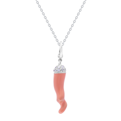 Pendant Shape Pepper Orange Enamel