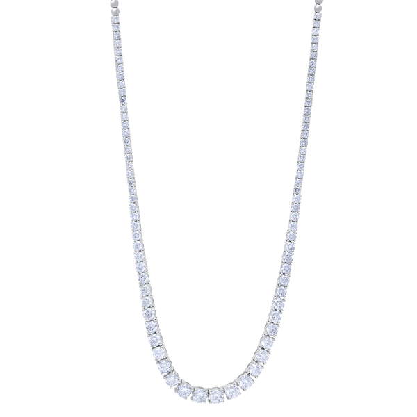 Tennis White Gold Necklace