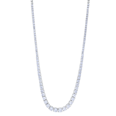 Necklace Tennis White Gold