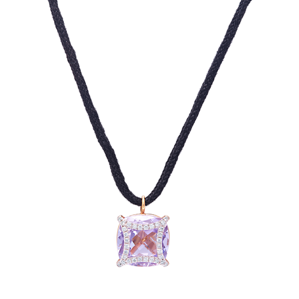 Necklace Amethyst And Diamond