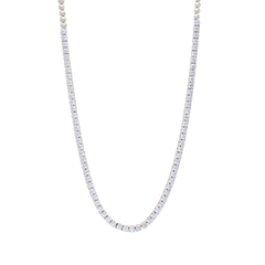 Necklace Tennis White Gold