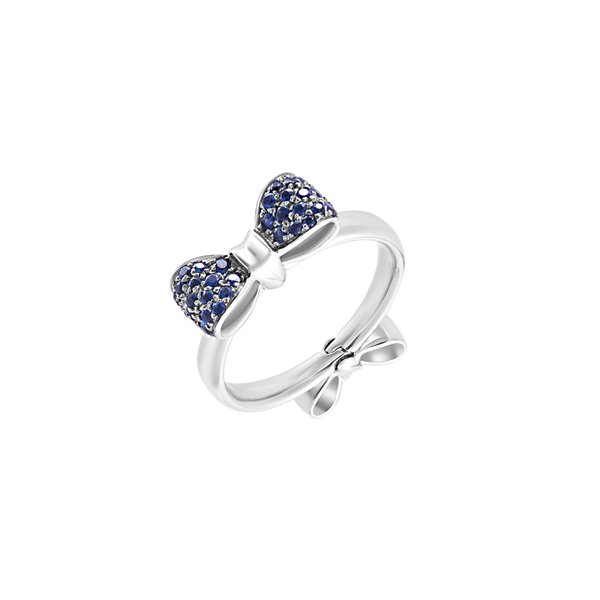Ring Bow Tie Blue Sapphire