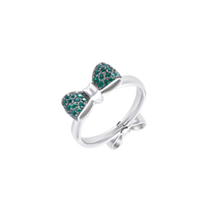 Ring Bow Tie Emerald