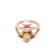 Ring Frog Yellow Mother Of Pearl