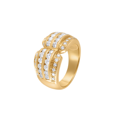 Ring Large And Small Diamonds