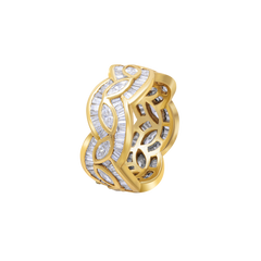 Ring yellow Gold Mix Diamonds