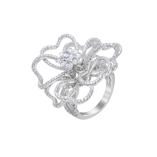 Ring Rose Cut Diamond