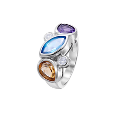 Ring White Gold with Stones