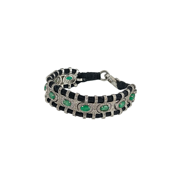 bracelet Emerald With Diamonds