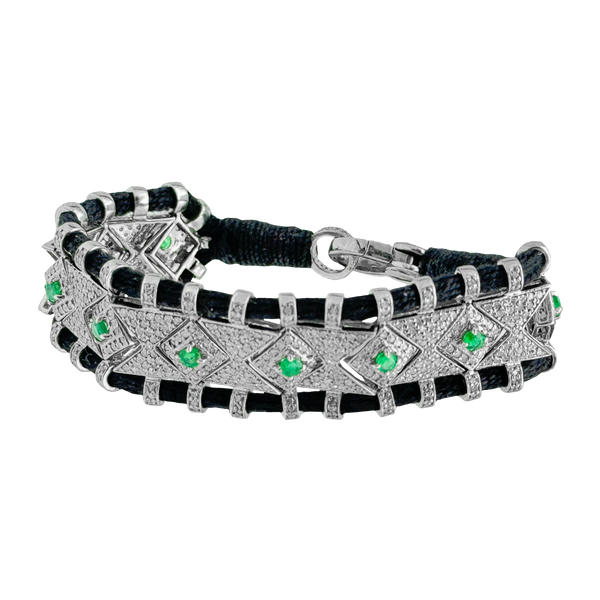 Bracelet Emerald And Diamonds
