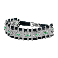 Bracelet Emerald And Diamonds