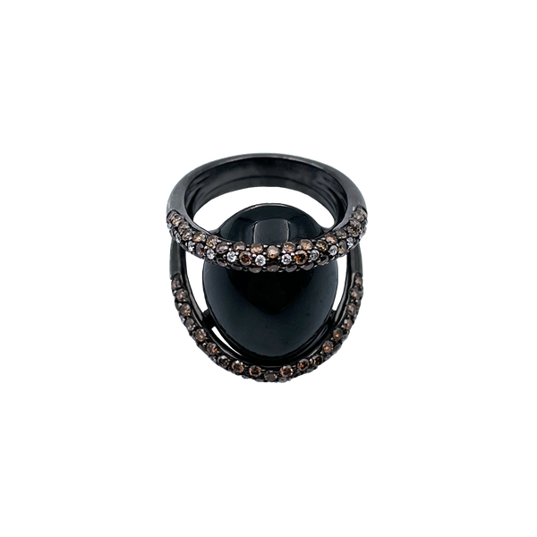 Ring Black Gold Diopside