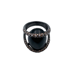 Ring Black Gold Diopside
