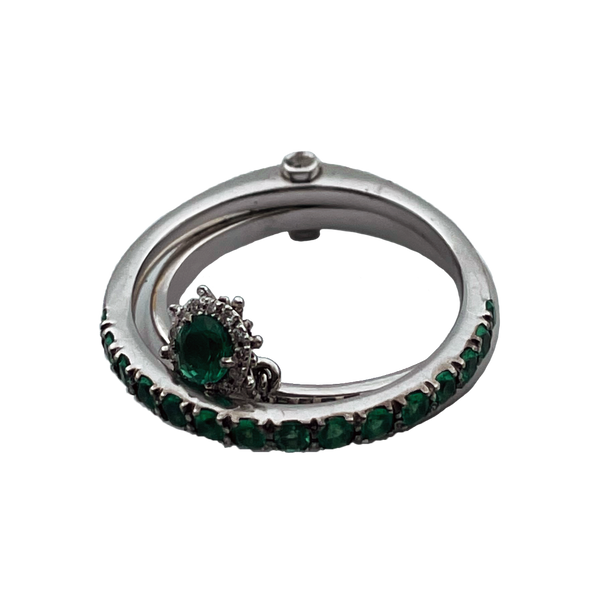 Ring Emerald And Diamonds