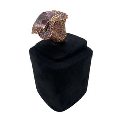 Ring Pink Sapphire And Diamonds