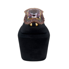 Ring Pink Sapphire And Diamonds