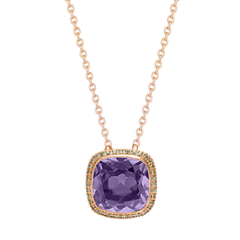 Necklaces Amethyst And Tsavorite