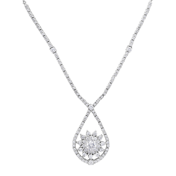 Necklace Sunny Shape And Diamonds